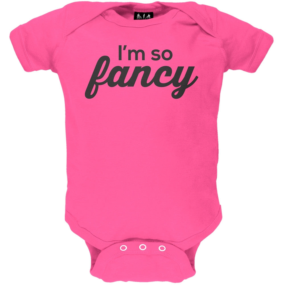 I'm So Fancy Baby One Piece Baby One Piece Old Glory 0-3M Pink