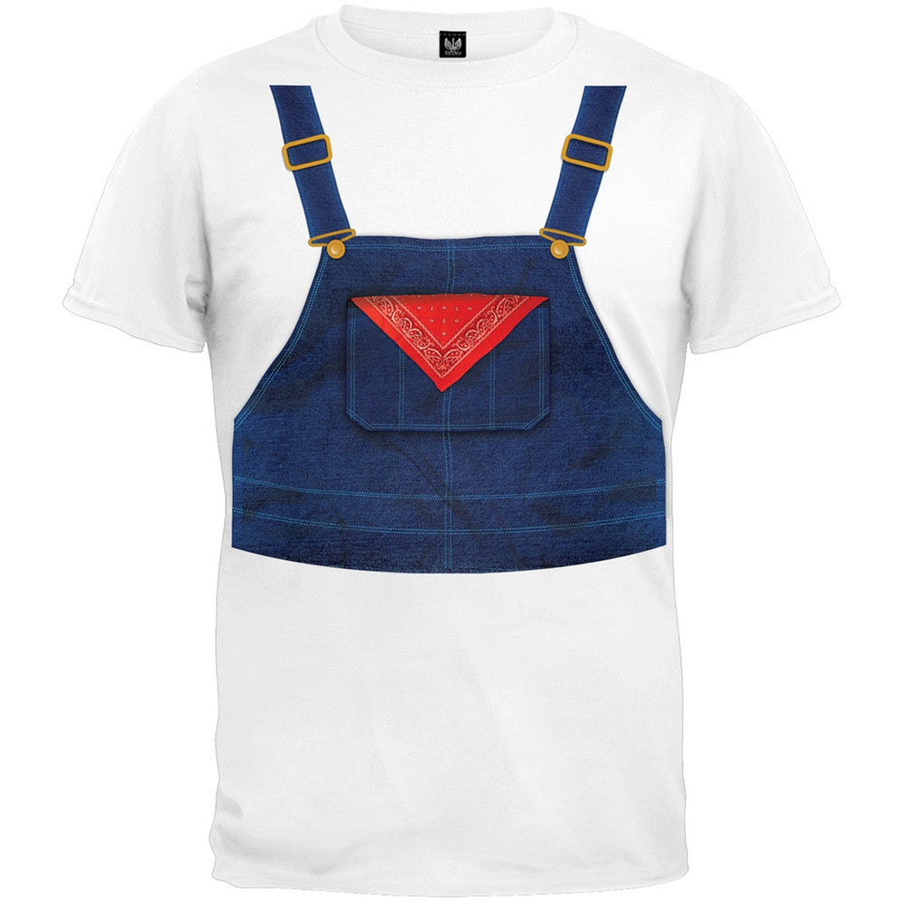 Halloween Farmer Overalls Costume T-Shirt Men's T-Shirts Old Glory