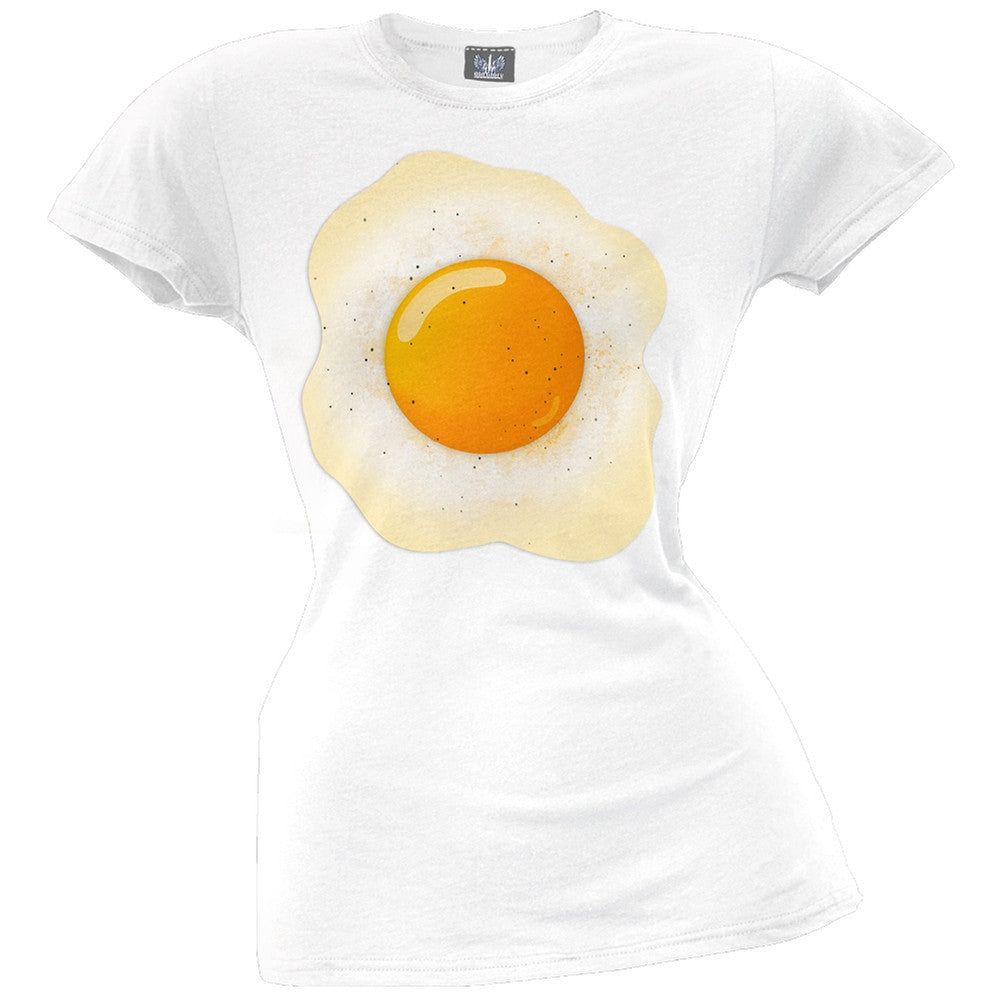 Halloween Egg Costume Juniors T-Shirt Juniors T-Shirts Old Glory