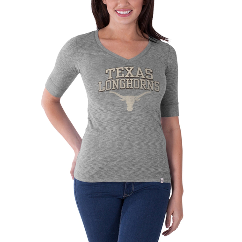 Texas Longhorns - Roster Premium Juniors T-Shirt Juniors T-Shirts Texas Longhorns SM Grey