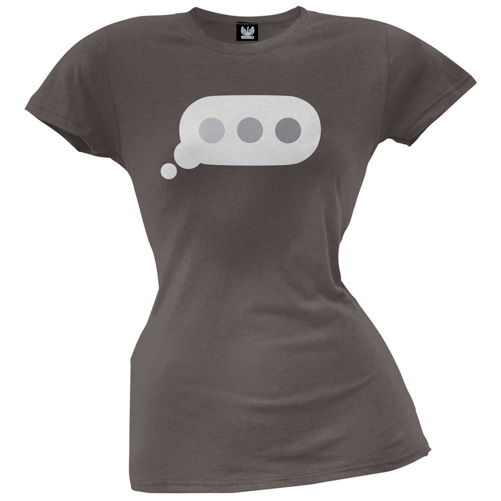 Texting Bubbles Juniors T-Shirt Juniors T-Shirts Old Glory