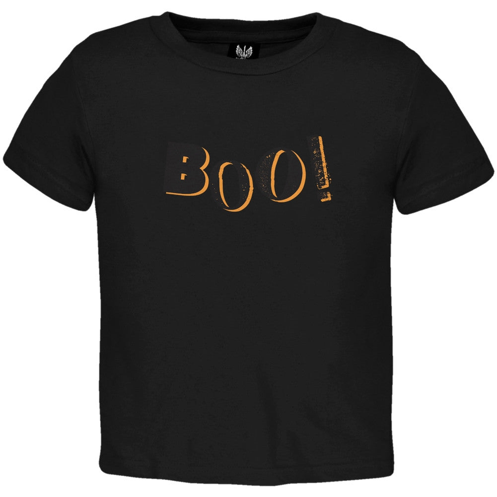 Halloween Boo! Black Toddler T-Shirt Toddler T-Shirts Old Glory