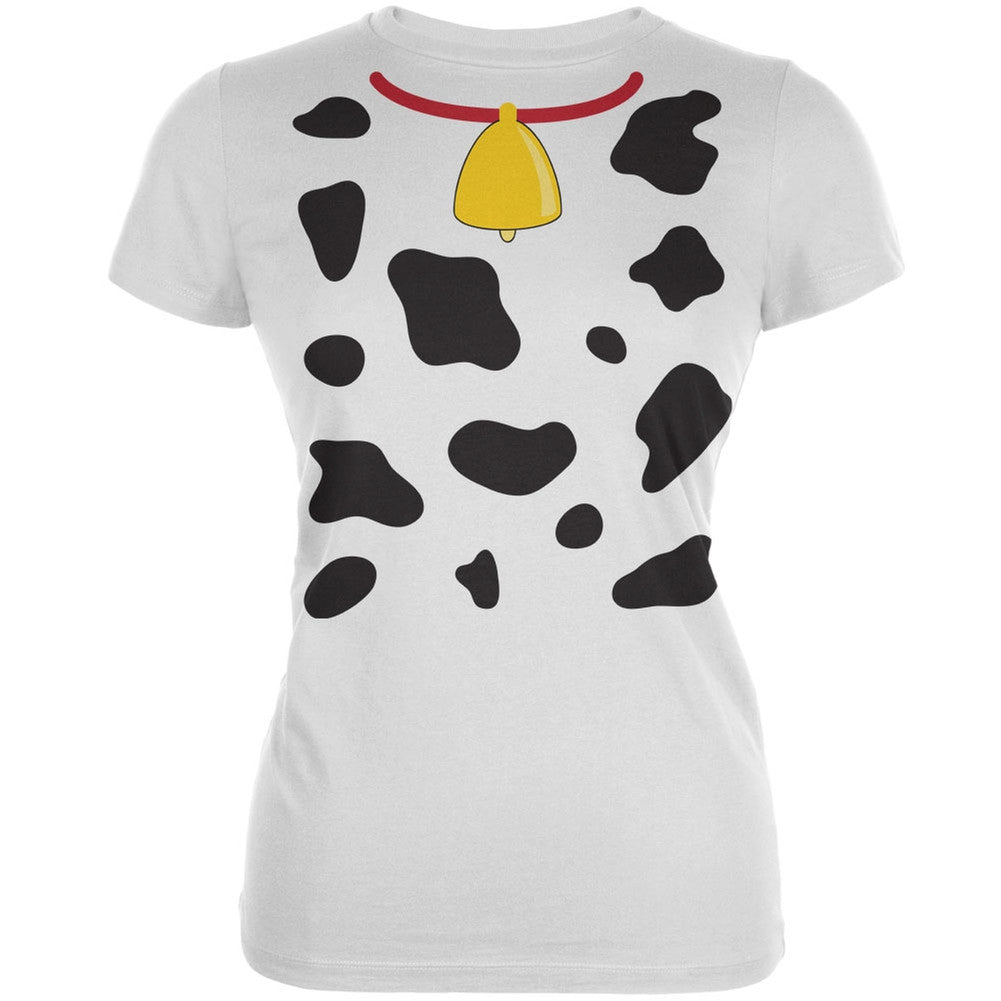 Halloween Cow Costume Juniors T-Shirt Juniors T-Shirts Old Glory