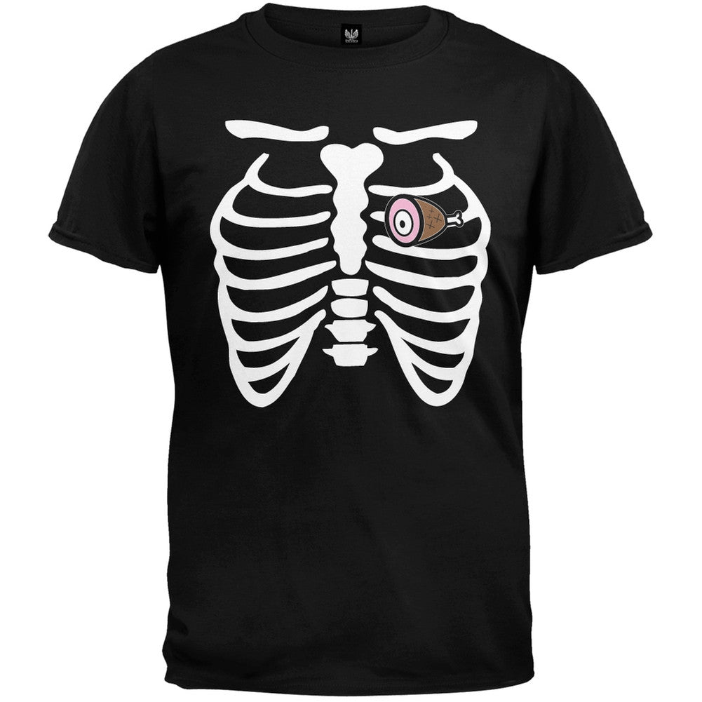 Ham Heart Skeleton Costume T-Shirt Men's T-Shirts Old Glory