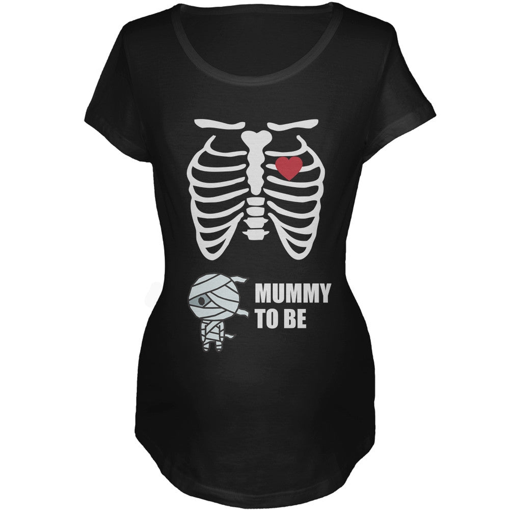 Mummy to Be Skeleton Women's Maternity Costume T-Shirt Maternity T-Shirts Old Glory