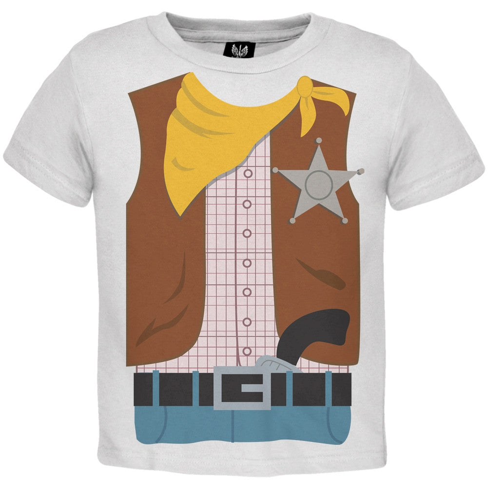Halloween Cowboy Costume Toddler T-Shirt Toddler T-Shirts Old Glory
