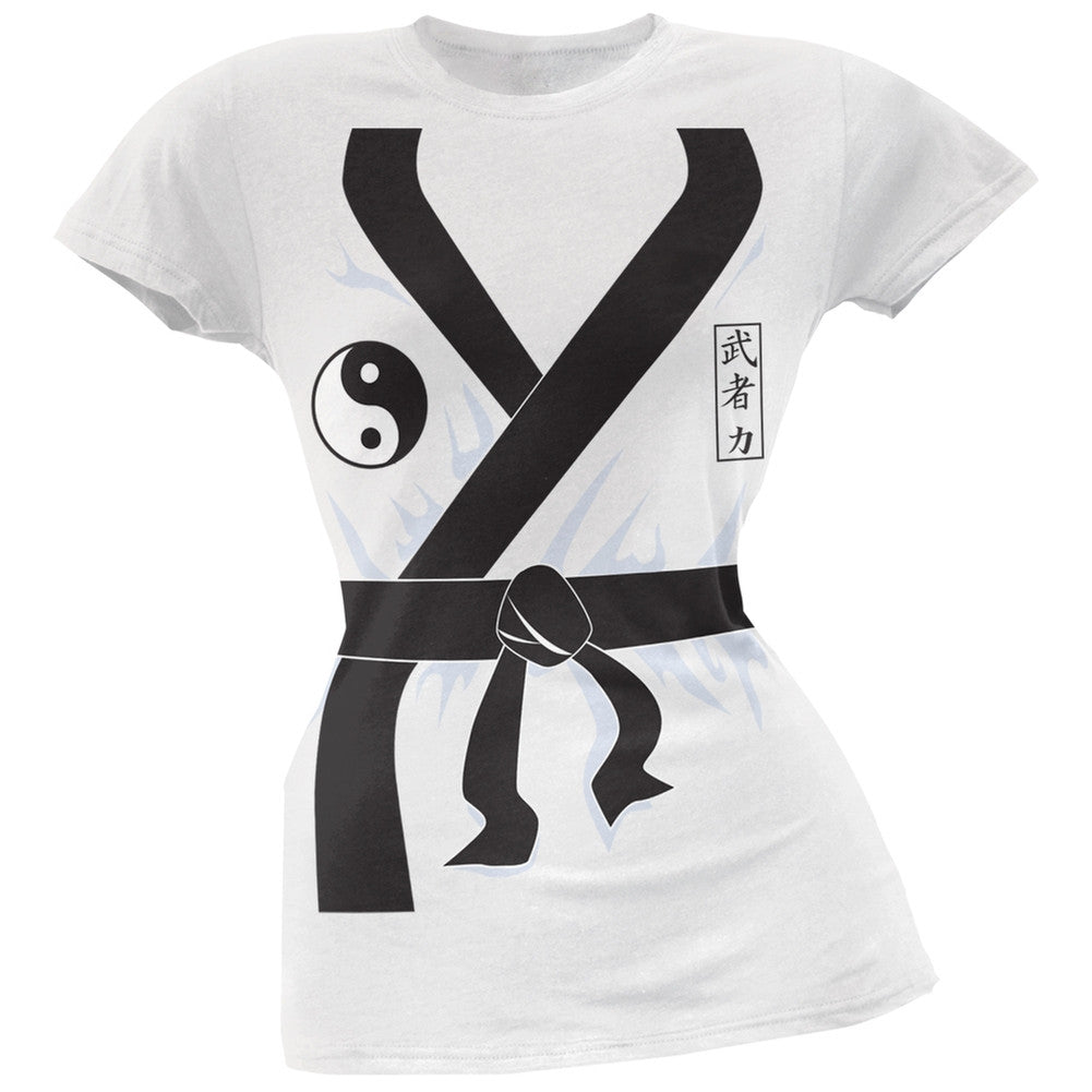Halloween Karate Kid Costume Juniors T-Shirt Juniors T-Shirts Old Glory