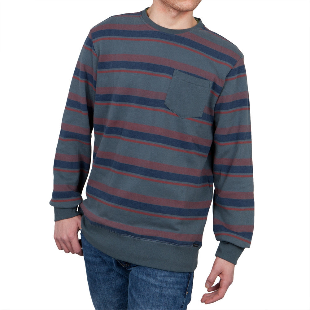 O'Neill - Bixby Striped Grey Sweatshirt Men's Sweatshirts O'Neill