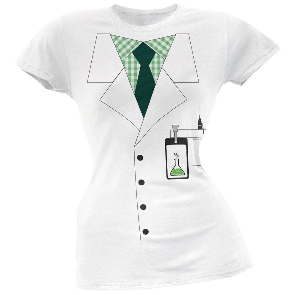 Scientist Costume Juniors T-Shirt Juniors T-Shirts Old Glory