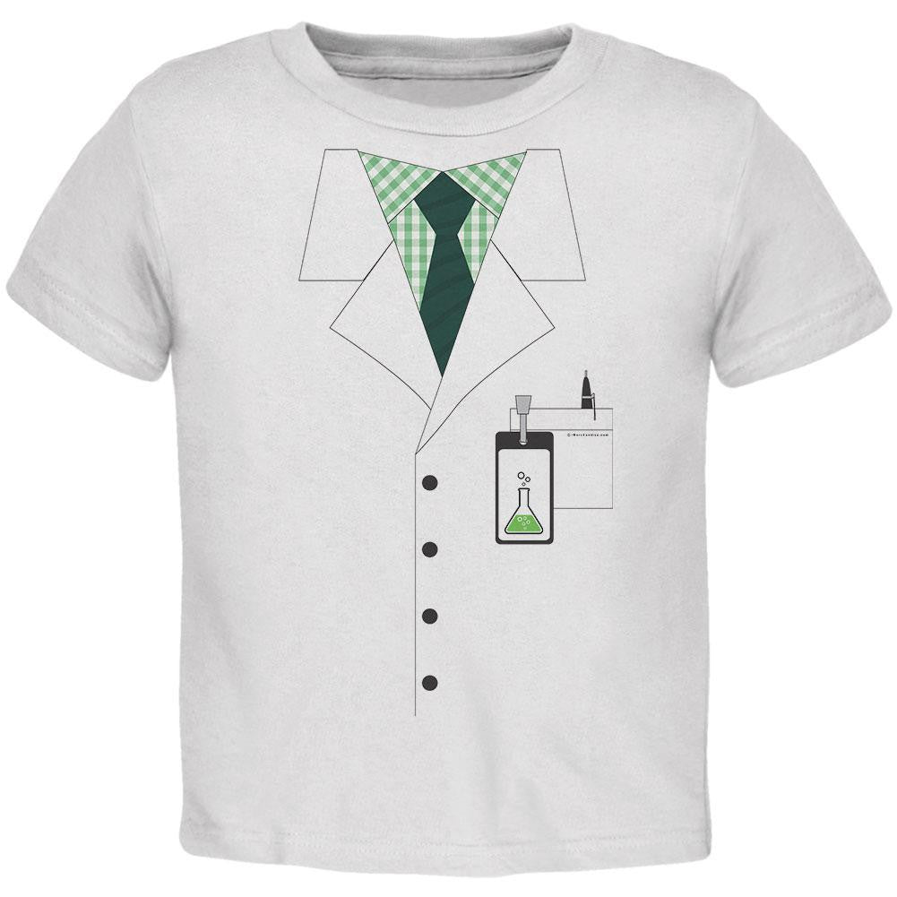 Scientist Costume Toddler T-Shirt Toddler T-Shirts Old Glory 2T White