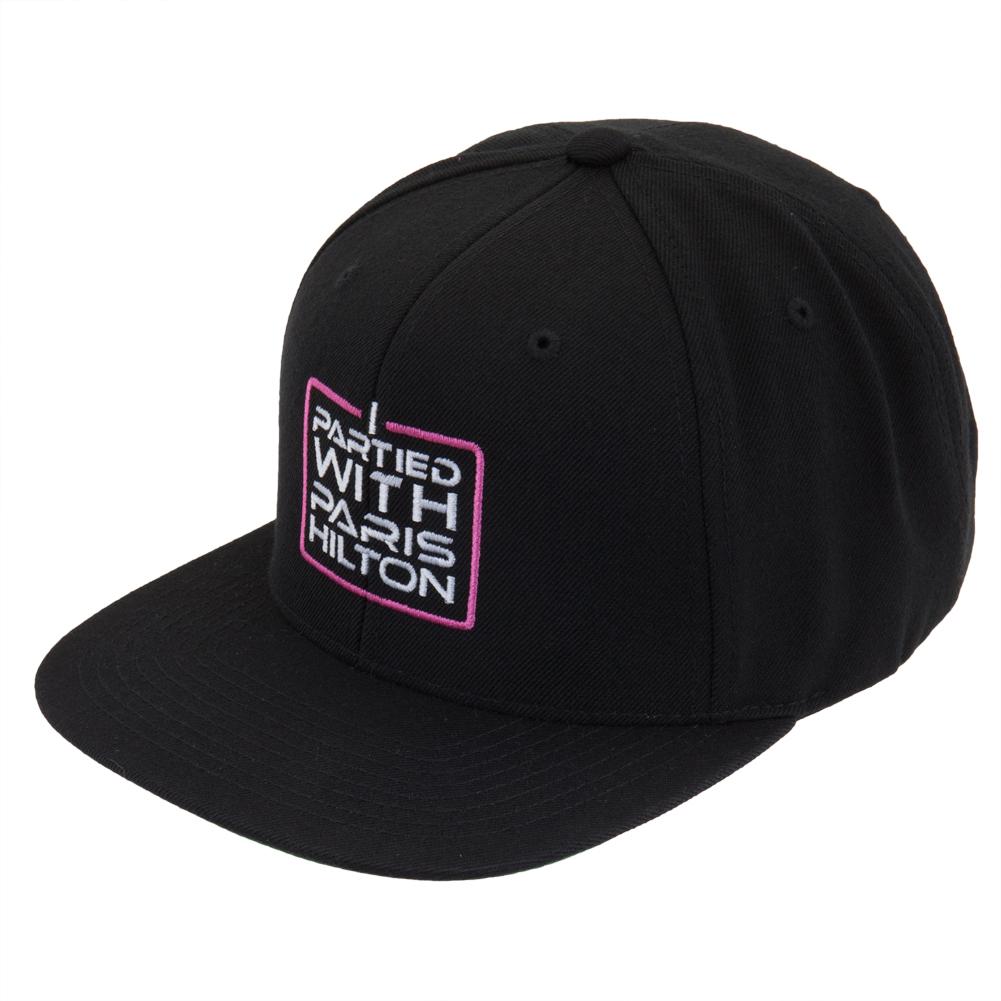 Paris Hilton - I Partied With Paris Adjustable Cap Adjustable Baseball Caps Old Glory OS Black