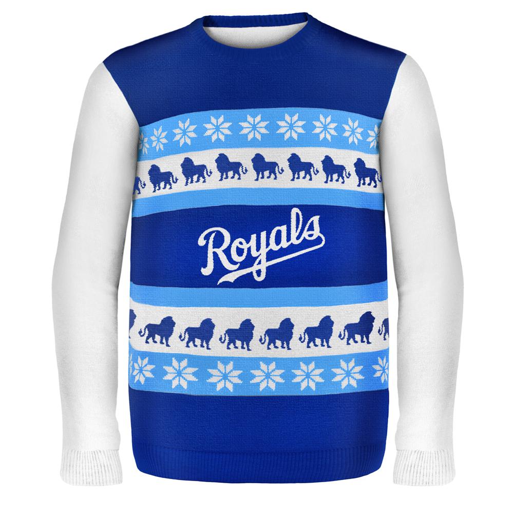 Kansas City Royals - One Too Many Ugly Christmas Sweater Men's Sweaters Kansas City Royals 2XL White
