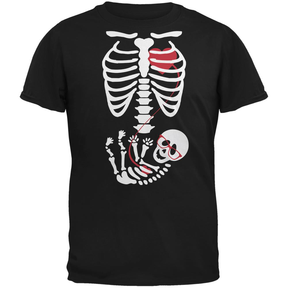 Halloween Geek Baby Skeleton T-Shirt Men's T-Shirts Old Glory 2XL Black