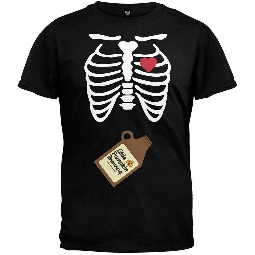 Growler Baby Pregnant Skeleton Halloween Costume T-Shirt Men's T-Shirts Old Glory