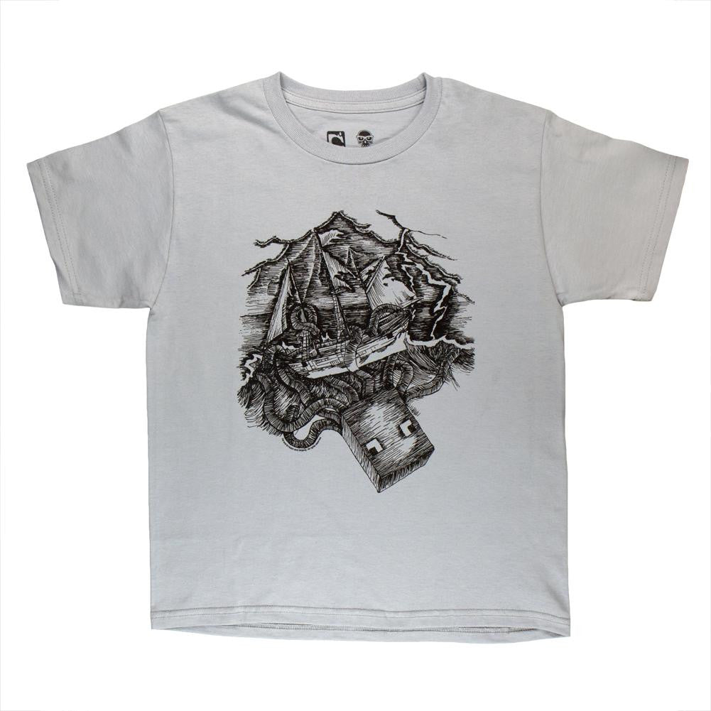 Minecraft - Squid Pro Quo Youth T-Shirt Youth T-Shirts Minecraft YXS White