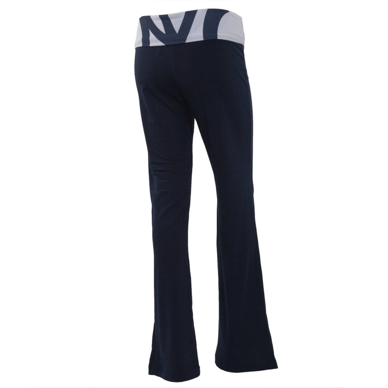 New York Yankees - Flip Down Waistband Logo Juniors Yoga Pants Women's Yoga Pants New York Yankees