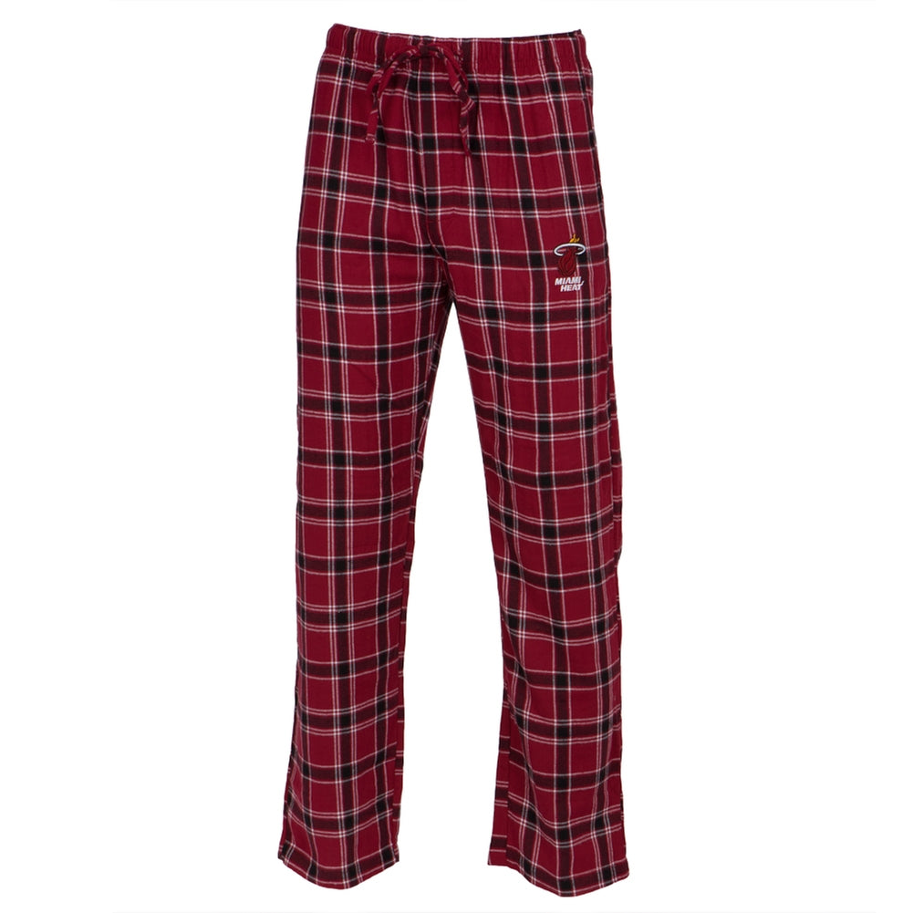 Miami Heat - Logo Plaid Lounge Pants Men's Sleepwear Miami Heat 2XL Red