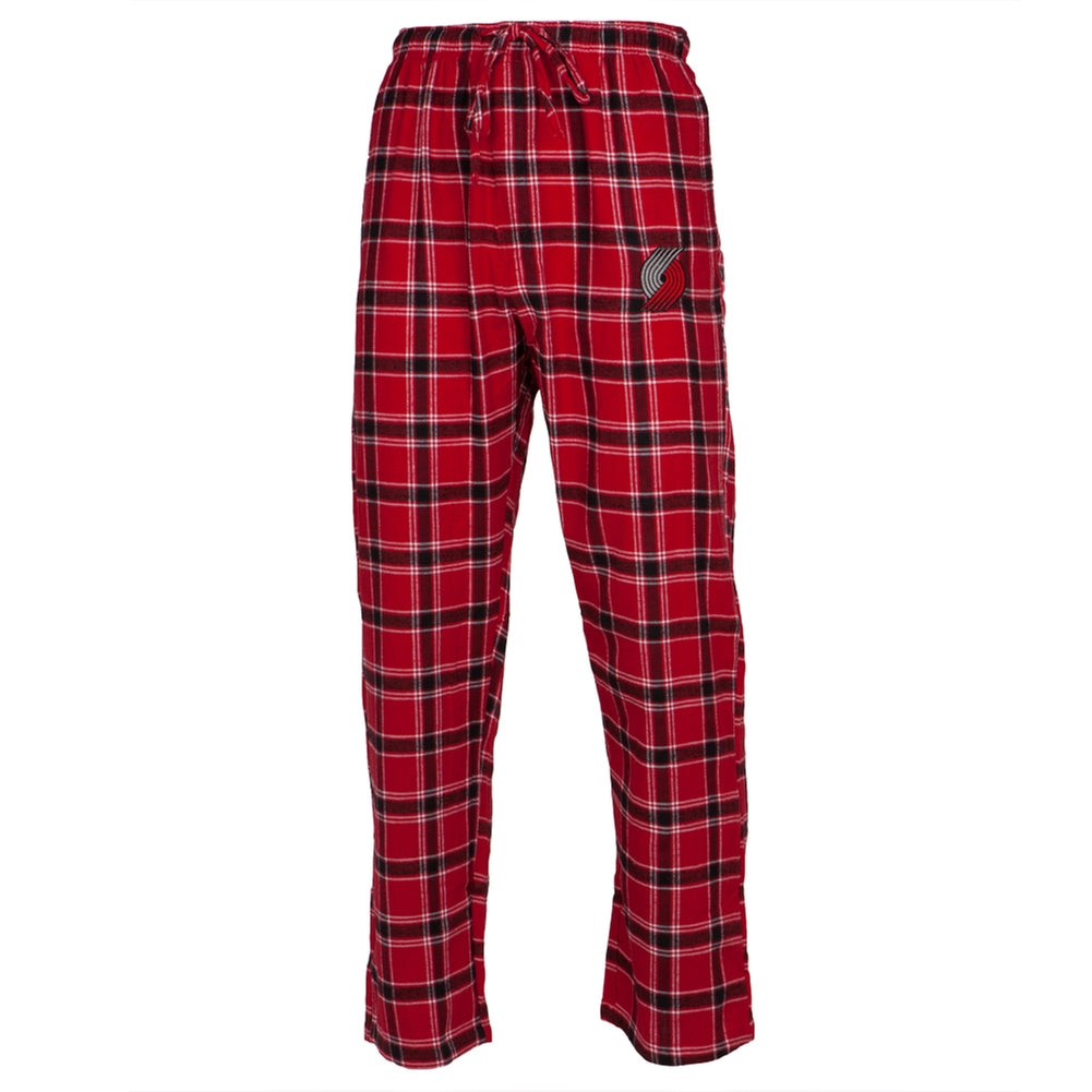 Portland Trail Blazers - Logo Plaid Lounge Pants Men's Sleepwear Portland Trail Blazers 2XL Red
