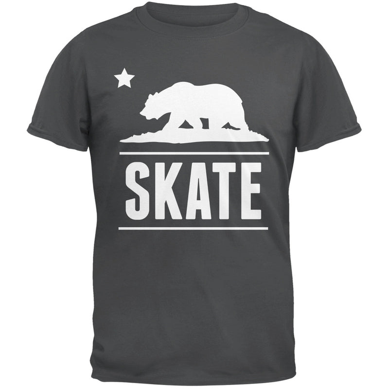 California Republic Skate Black T-Shirt Men's T-Shirts Old Glory