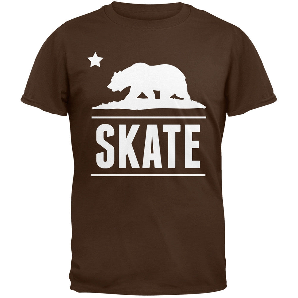 California Republic Skate Black T-Shirt Men's T-Shirts Old Glory