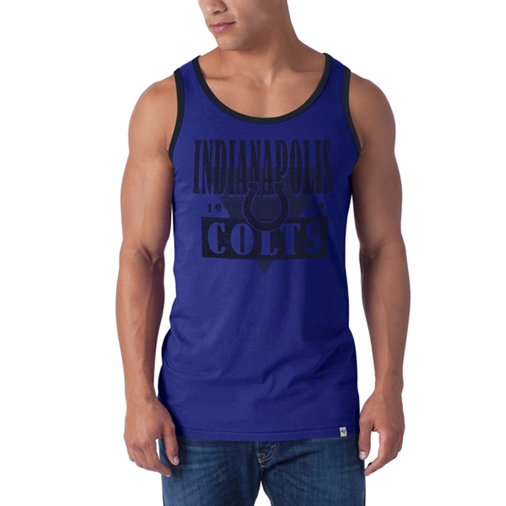 Indianapolis Colts - Logo All Pro Tank Top Men's Tank Tops Indianapolis Colts 2XL Blue