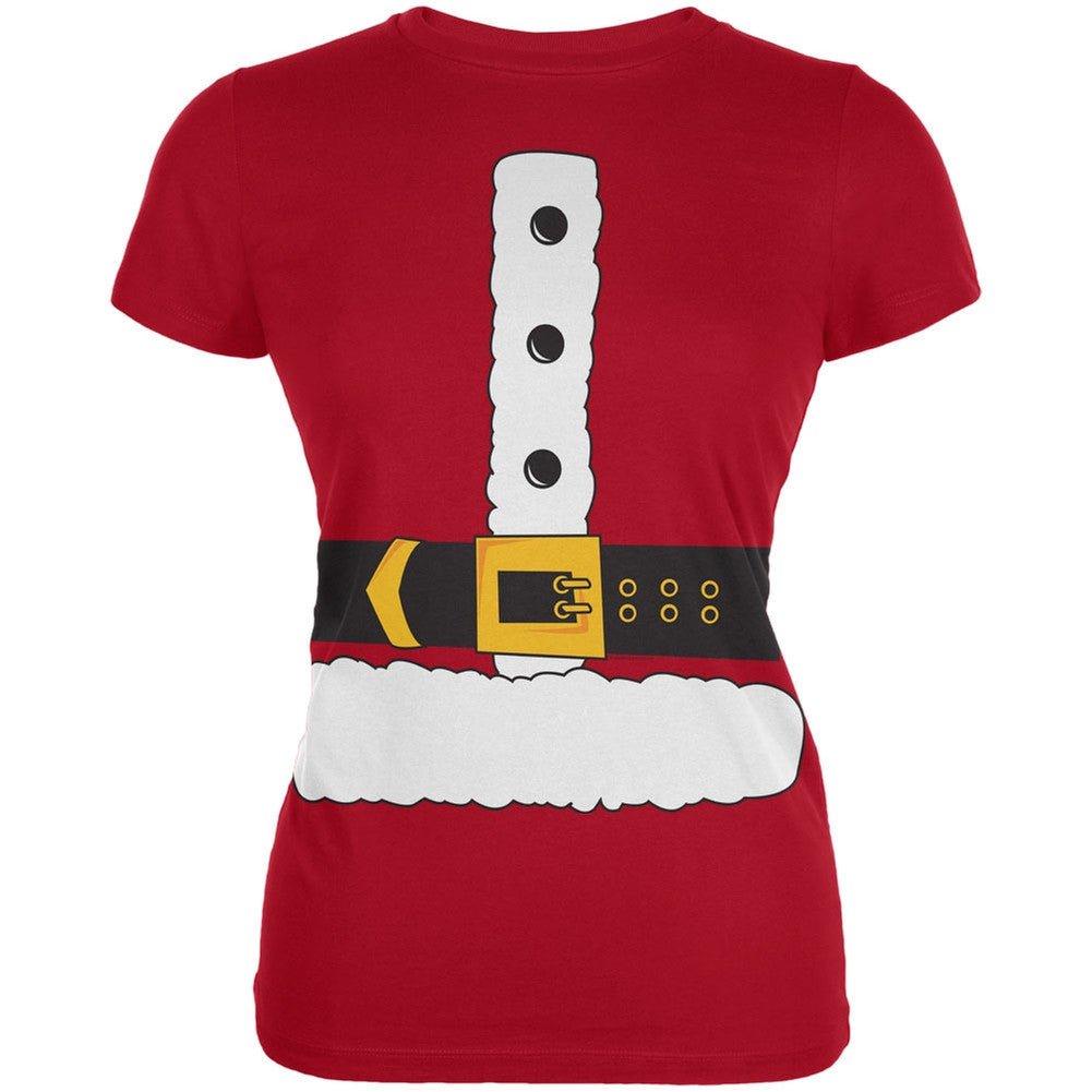 Santa Claus Costume Juniors T-Shirt Juniors T-Shirts Old Glory