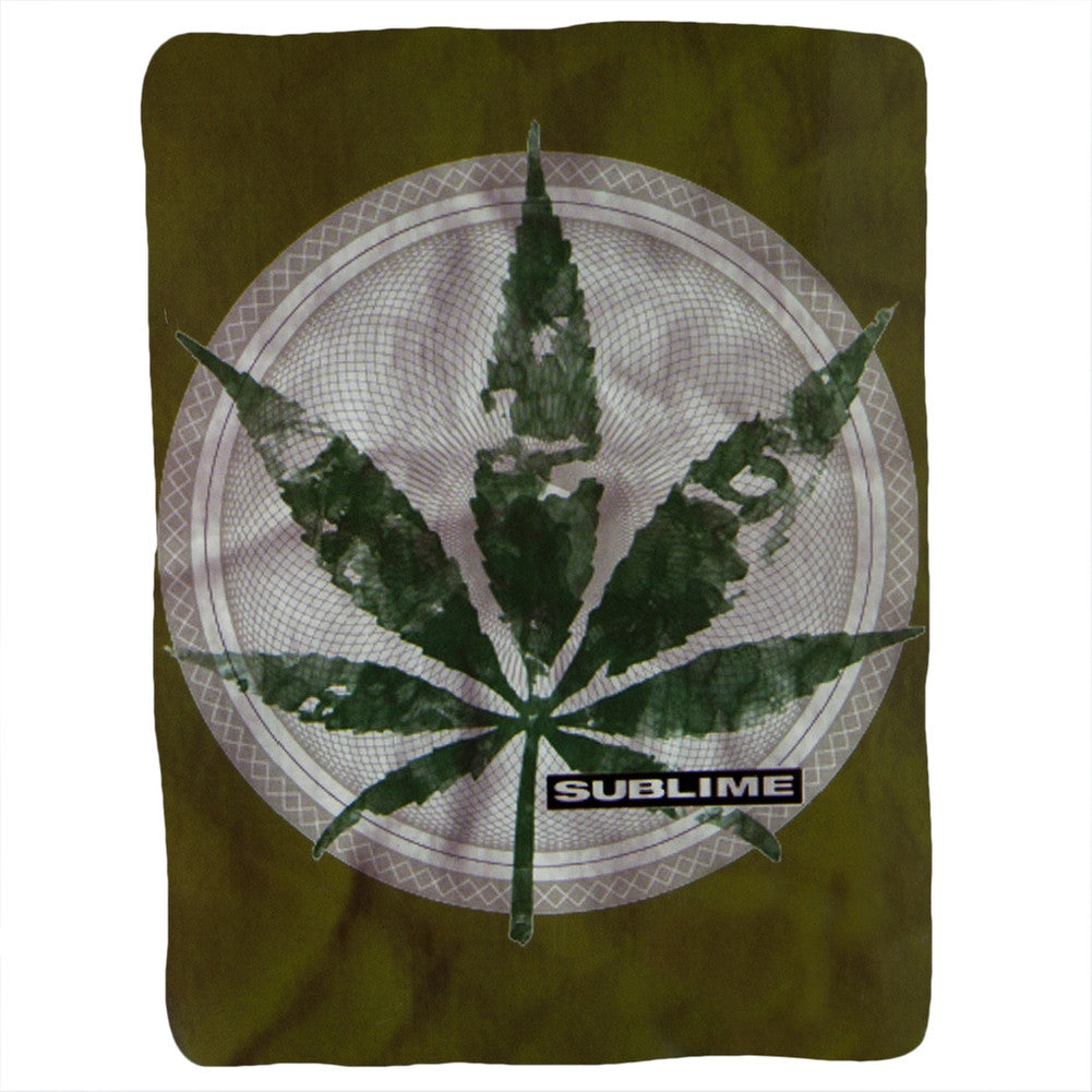 Sublime - Pot Leaf Logo Fleece Blanket Blankets & Throws Old Glory