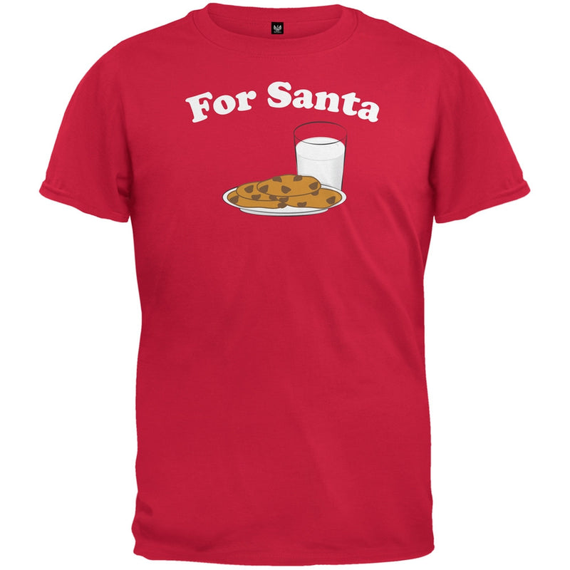 Milk and Cookies For Santa Green Youth T-Shirt Youth T-Shirts Old Glory