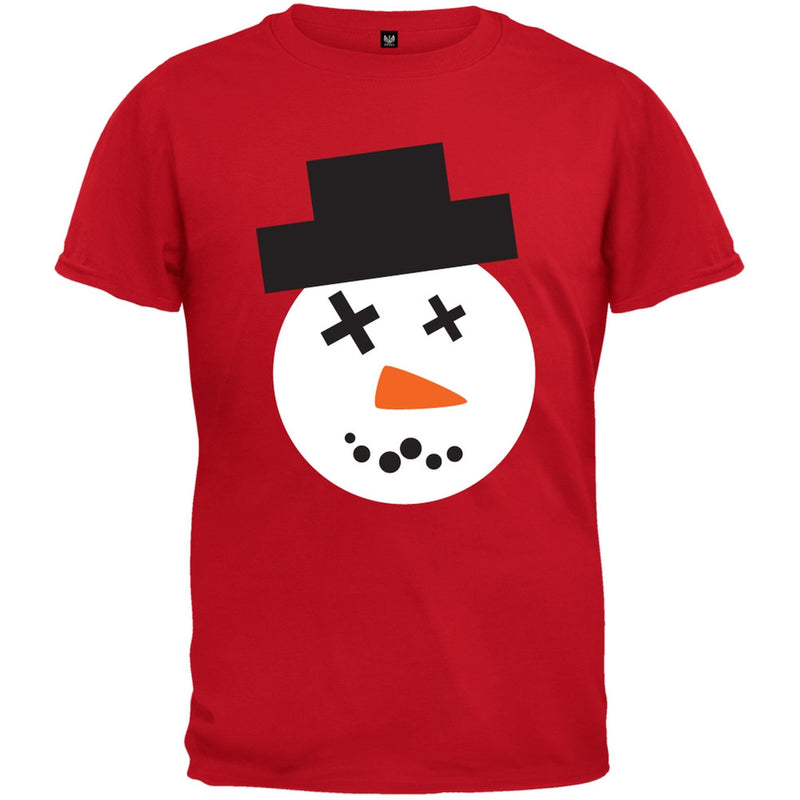 Snowman Face Ugly Christmas Sweater Green Youth T-Shirt Youth T-Shirts Old Glory