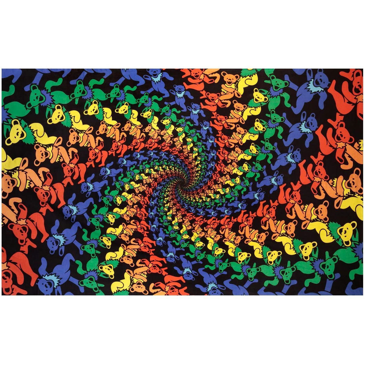 Grateful Dead Spiral Bears Large Tapestry Tapestries Grateful Dead