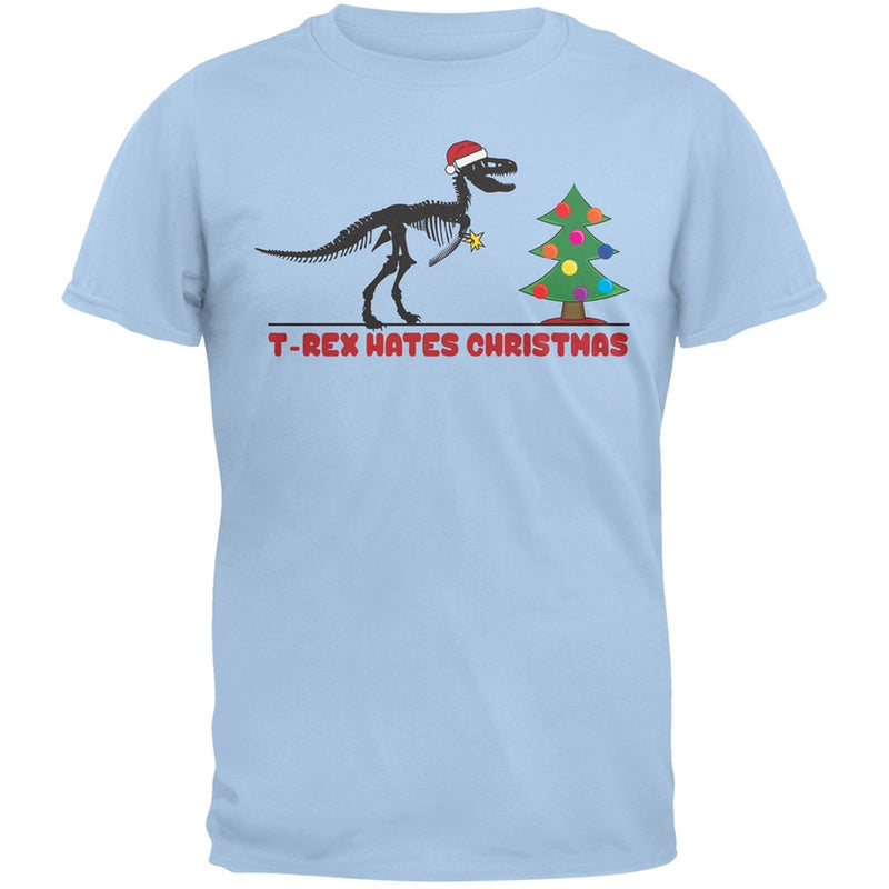 T-Rex Hates Christmas Trees Green T-Shirt Men's T-Shirts Old Glory