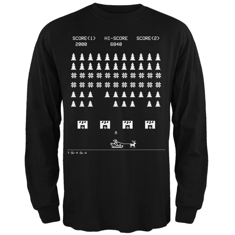 Classic Arcade Game Ugly XMAS Sweater Irish Green Adult Long Sleeve T-Shirt Men's Long Sleeves Old Glory