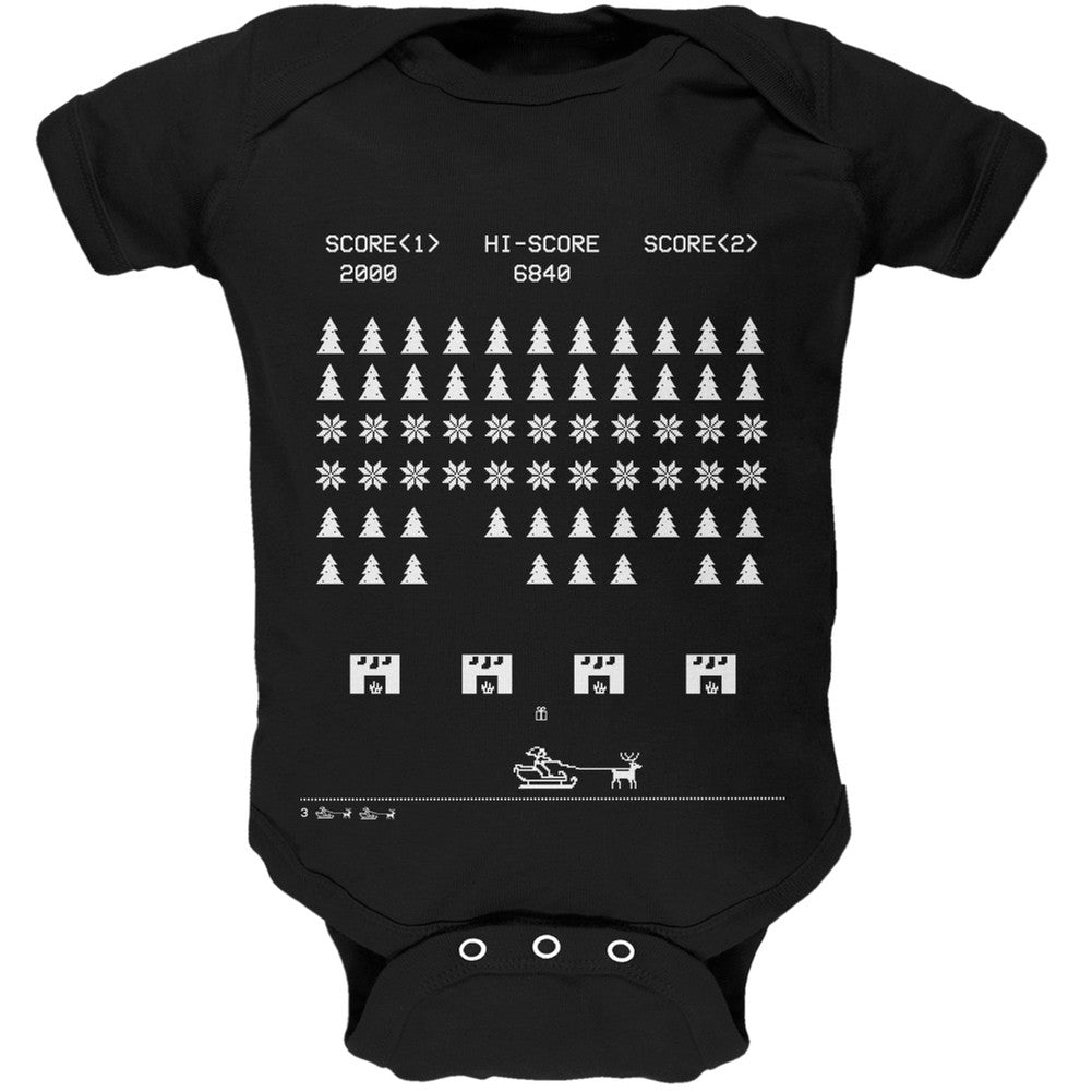 Classic Arcade Game Ugly Christmas Sweater Baby One Piece Baby One Piece Old Glory