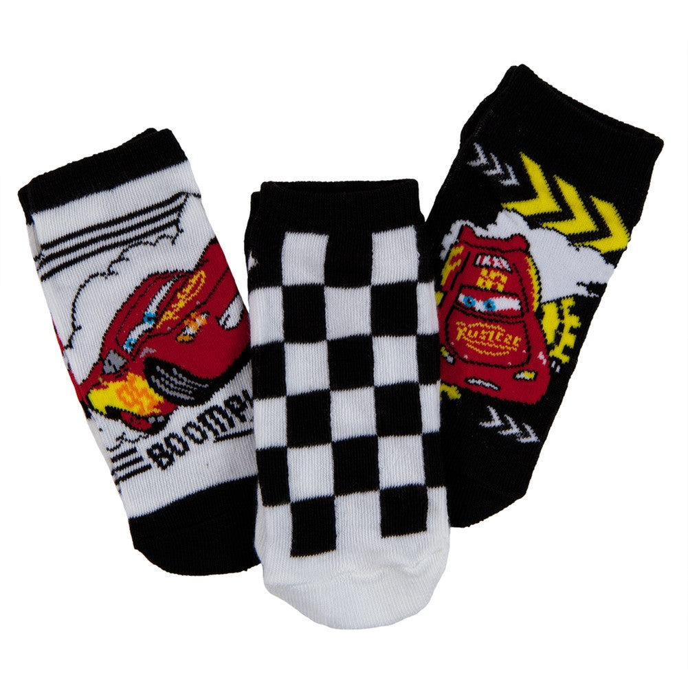 Cars - Checkered Flag McQueen Kids Boys Socks 3-Pack Juvenile Socks Cars (Movie) 8.5 Multi