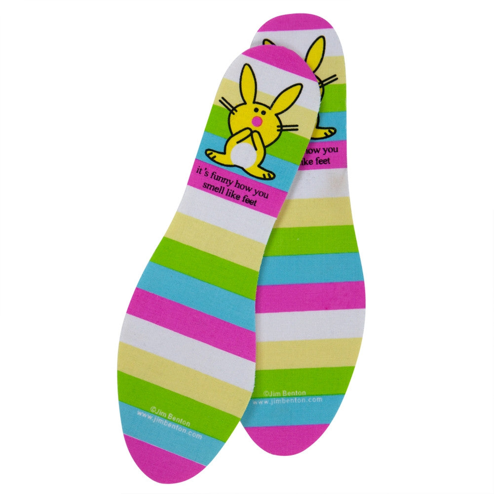 Happy Bunny - You Smell Like Feet Cut-to-Fit Fun Insoles Shoes Old Glory