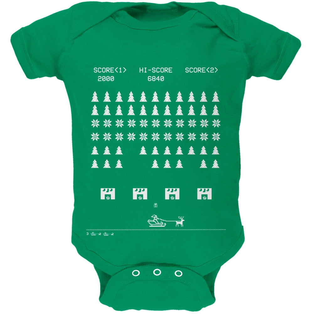 Classic Arcade Game Ugly Christmas Sweater Baby One Piece Baby One Piece Old Glory