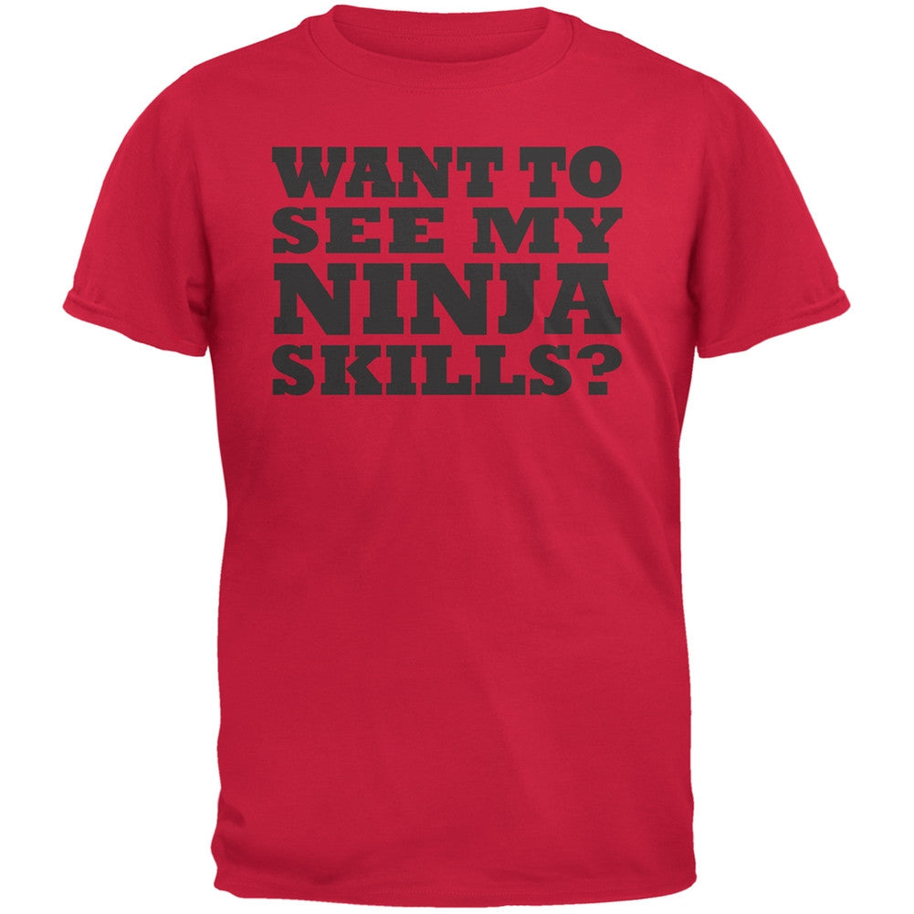Want To See My Ninja Skills Black Youth Flip Up T-Shirt Youth T-Shirts Old Glory