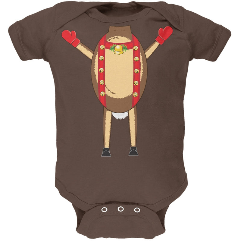 Reindeer Body Costume Infant Black Bodysuit Infant T-Shirts Old Glory