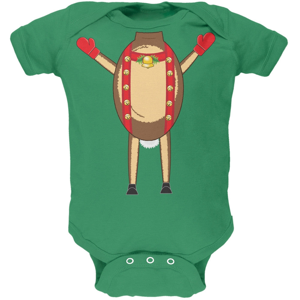 Reindeer Body Costume Infant Black Bodysuit Infant T-Shirts Old Glory