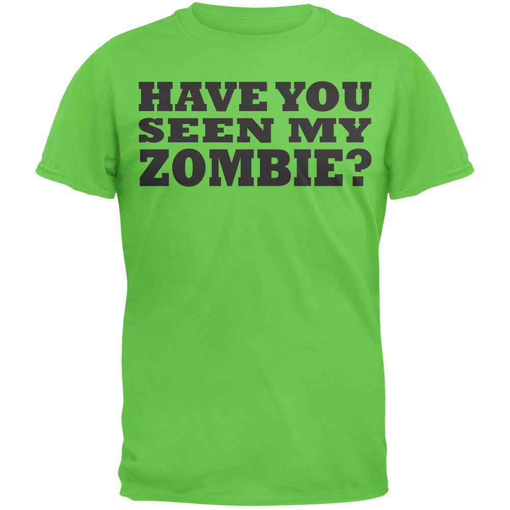 Have You Seen My Zombie Flip Up Grey Adult T-Shirt Men's T-Shirts Old Glory