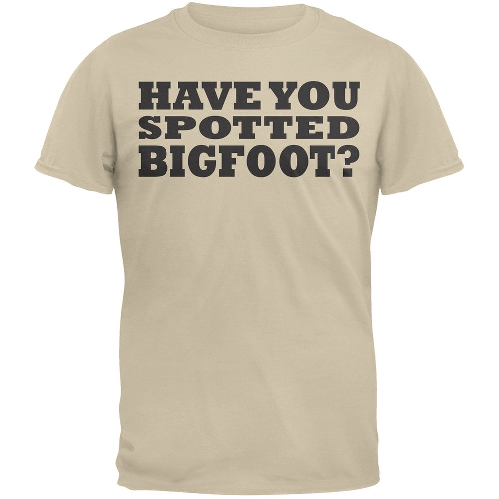 Have You Spotted Big Foot Flip Up Grey Adult T-Shirt Men's T-Shirts Old Glory
