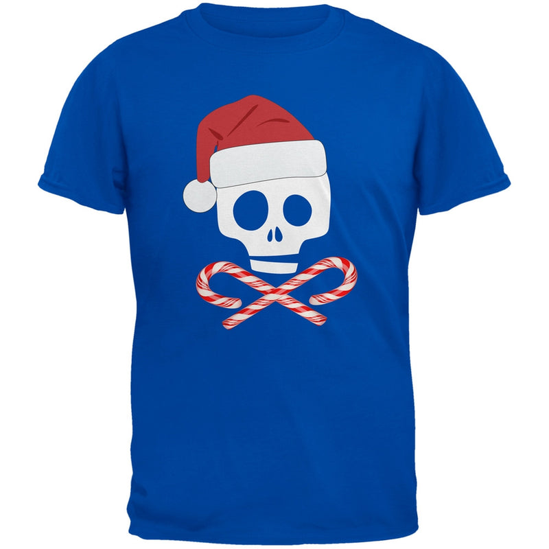 Skull And Cross Candy Canes Santa Black Youth T-Shirt Youth T-Shirts Old Glory