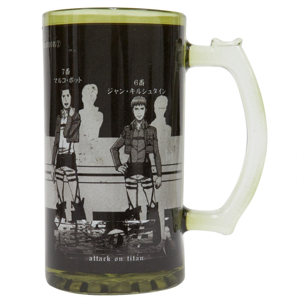 Attack On Titan - Scouts Portrait 16oz Beer Mug Beer Mugs & Steins Old Glory OS White