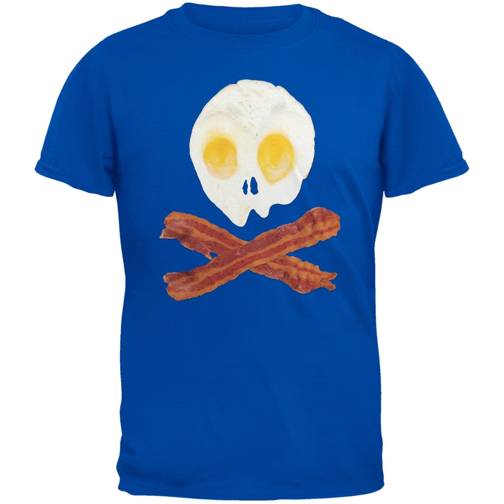 Eggs And Bacon Skull And Cross Bones Black Youth T-Shirt Youth T-Shirts Old Glory