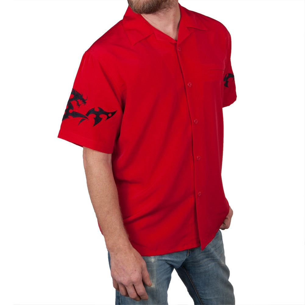 Embroidered Tribal Dragons Club Shirt Men's Club Shirts Old Glory