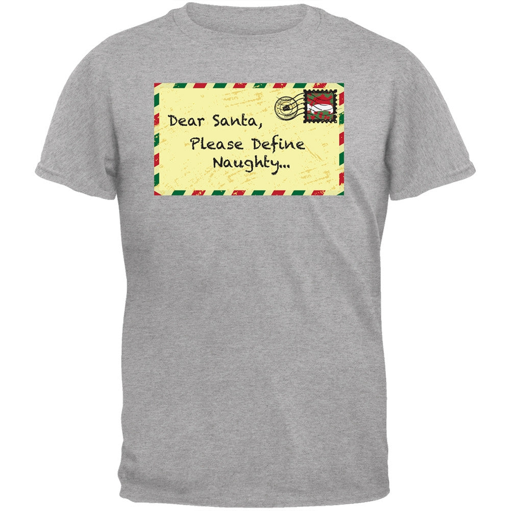 Dear Santa Please Define Naughty Black Youth T-Shirt Youth T-Shirts Old Glory