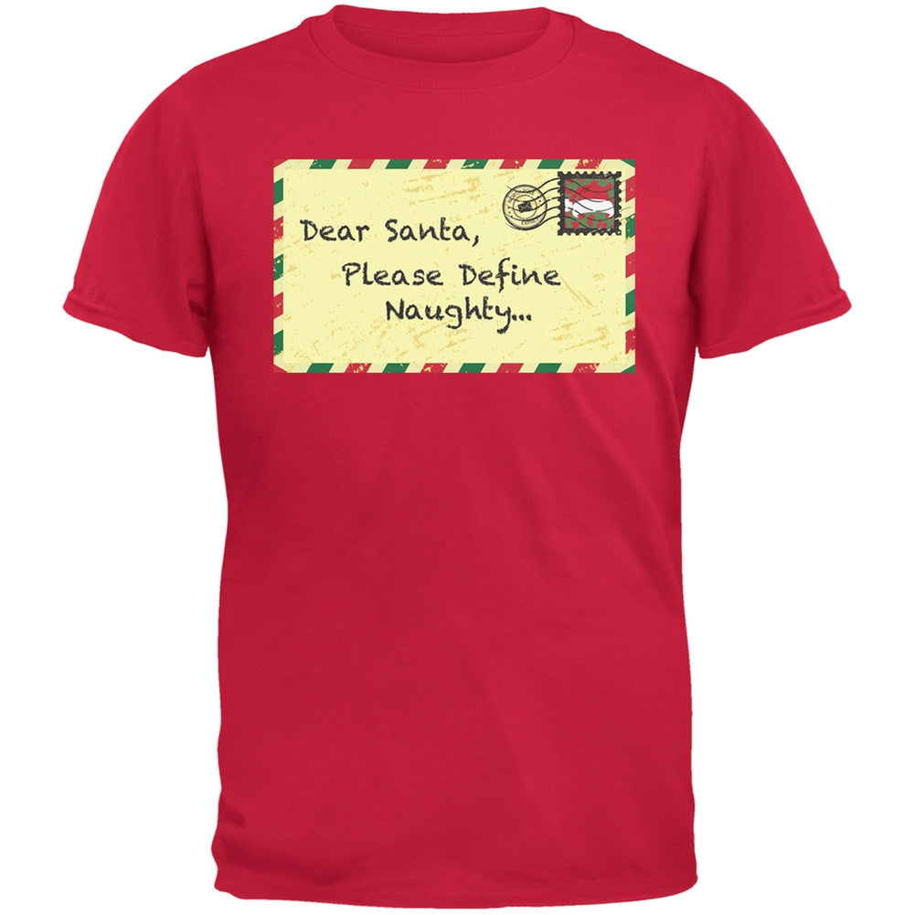 Dear Santa Please Define Naughty Black Youth T-Shirt Youth T-Shirts Old Glory
