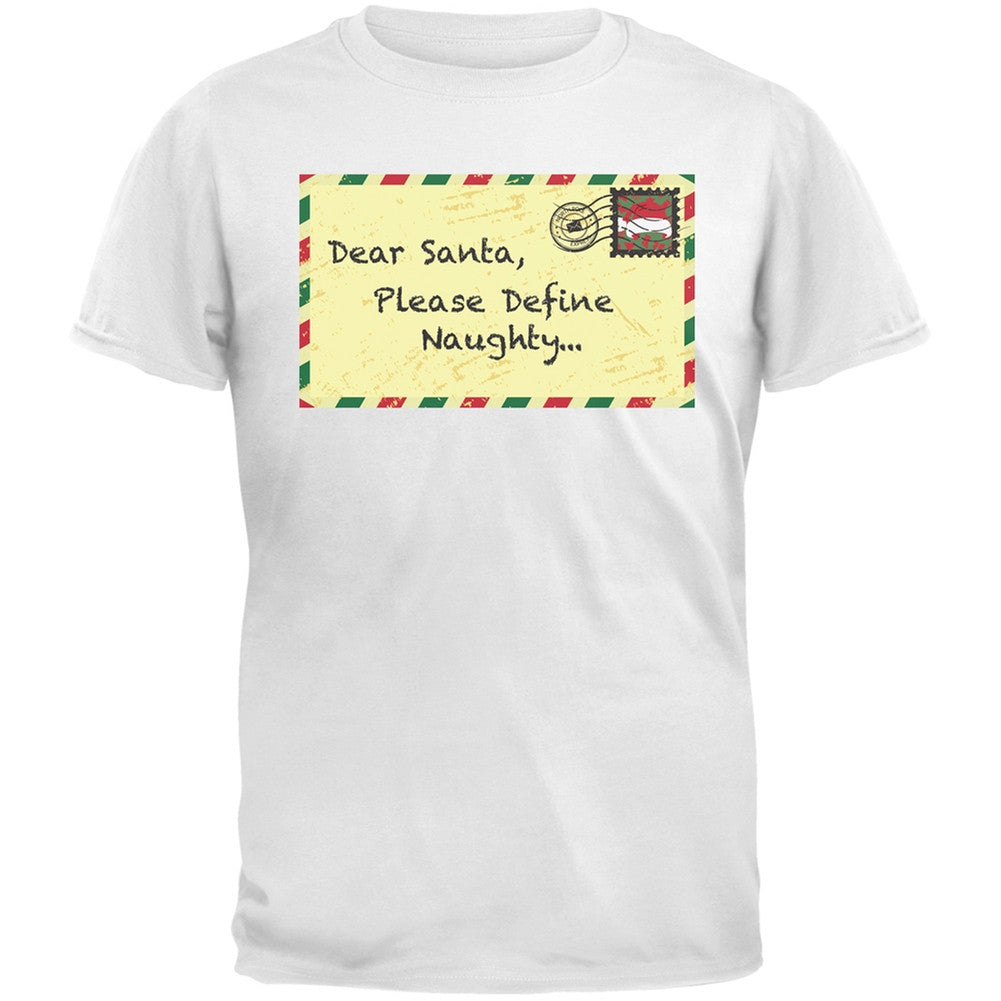 Dear Santa Please Define Naughty Black Youth T-Shirt Youth T-Shirts Old Glory