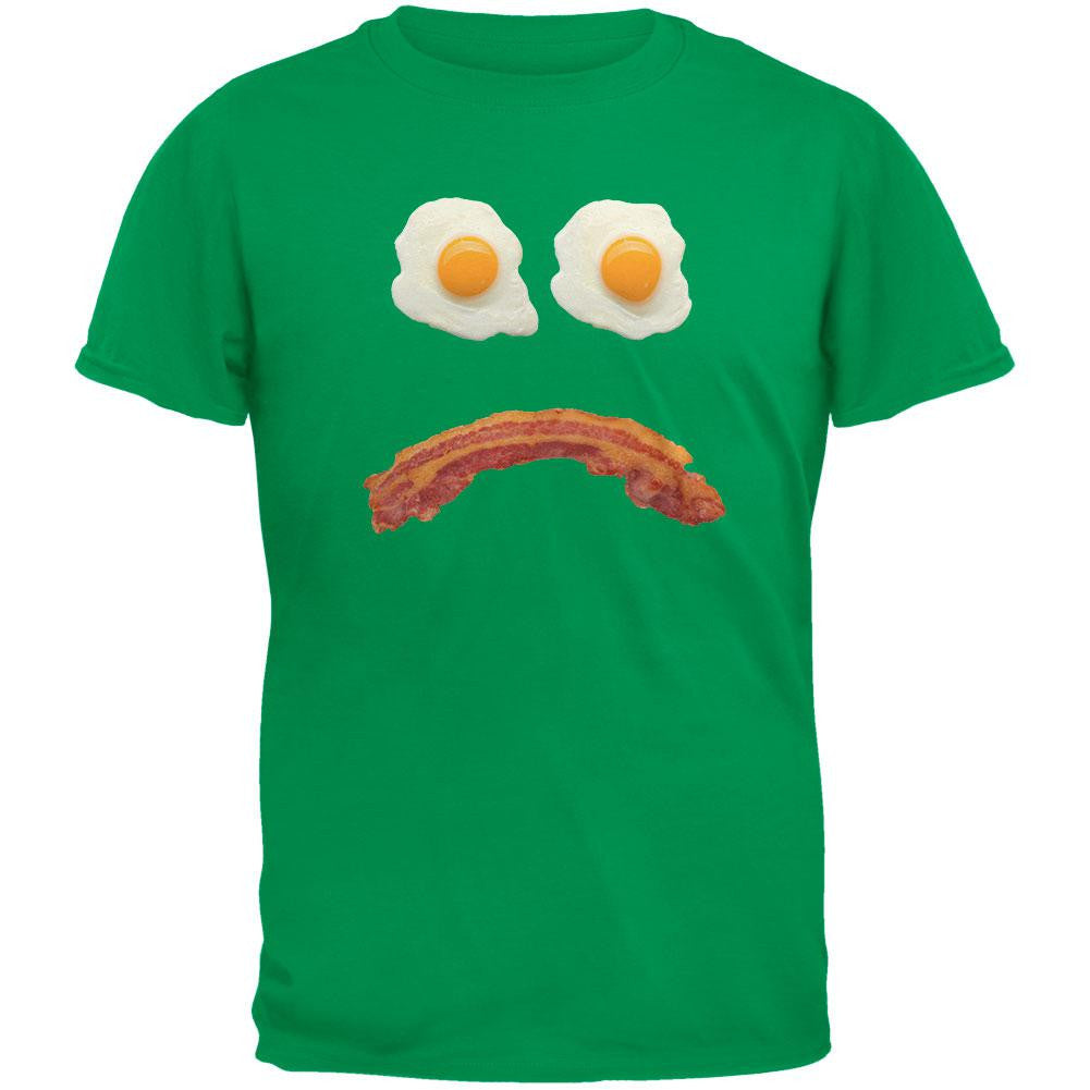 Mr. Sad Face Bacon And Eggs Black Youth T-Shirt Youth T-Shirts Old Glory