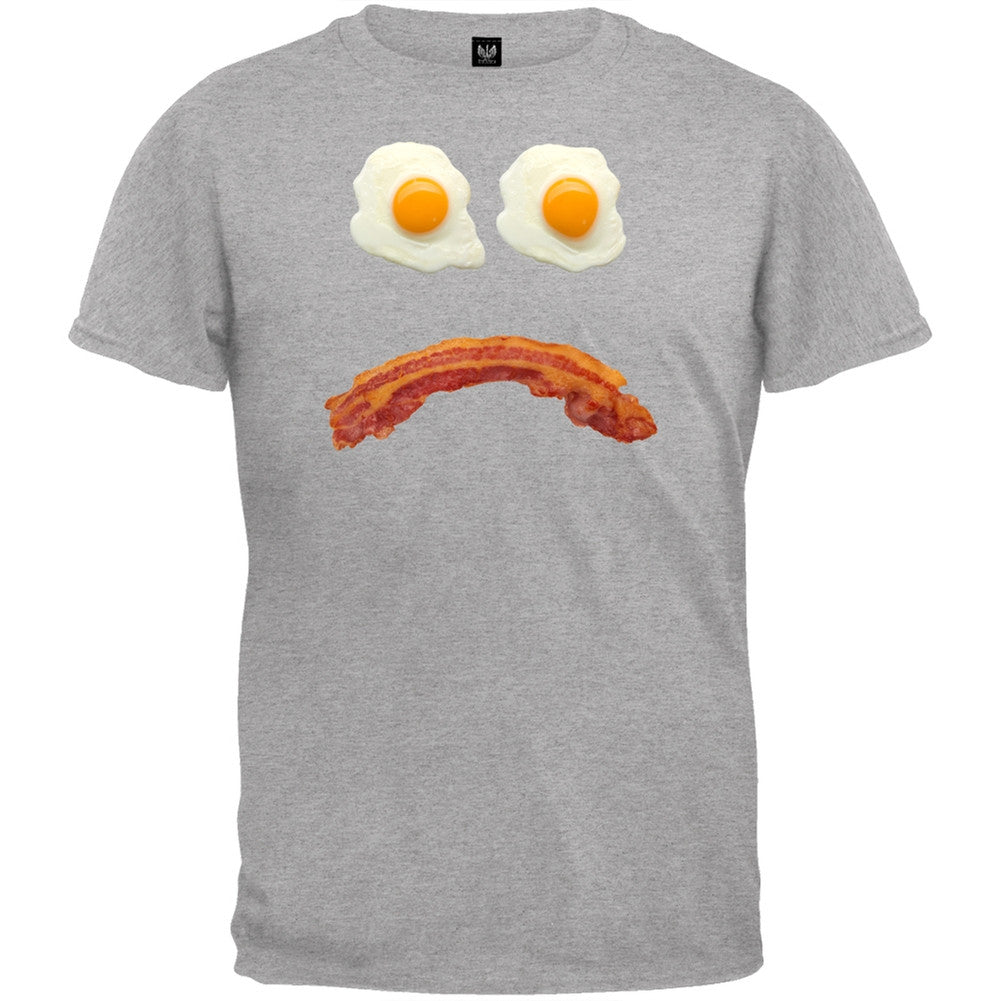 Mr. Sad Face Bacon And Eggs Black Youth T-Shirt Youth T-Shirts Old Glory